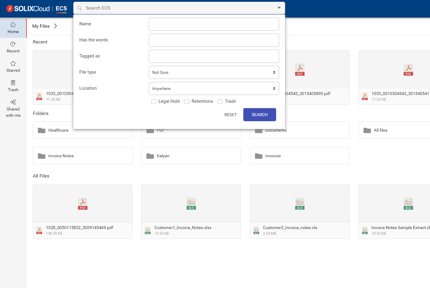 screenshot of SOLIXCloud ECS